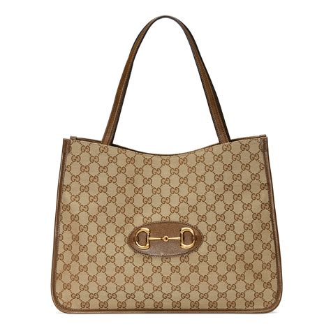 gucci horsebit leather tote|gucci horsebit bag vintage.